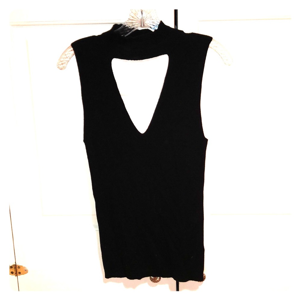 Black tank top